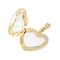 Clear & Gold Heart Locket by Bead Landing™